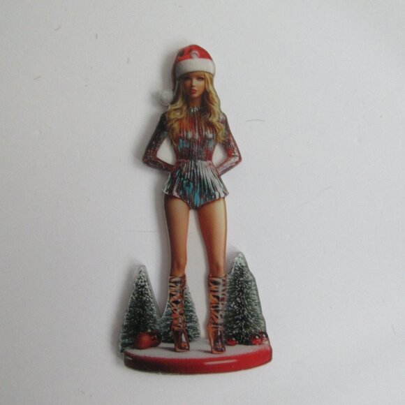 2D Taylor Christmas Tree Pendant Decor The Eras Tour Acrylic Decor NEW - Picture 1 of 7